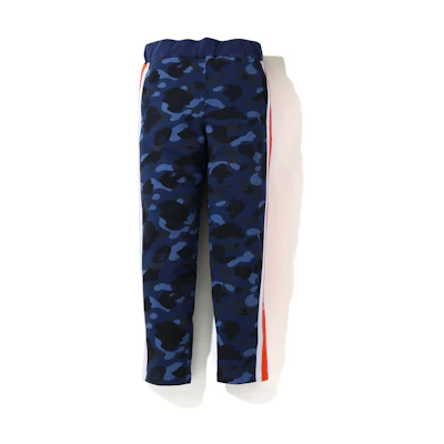 BAPE Color Camo Logo Tape Sweatpants Blue