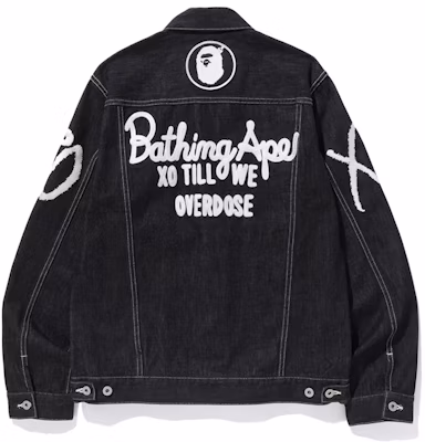 BAPE x XO Denim Jacket Black Order BAPE x XO Denim Jacket Black