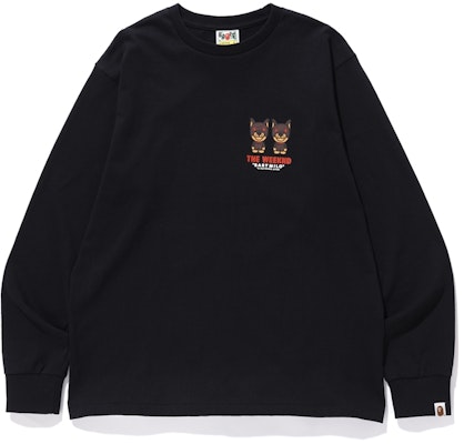 BAPE x XO The Weeknd Long Sleeve Tee Black Buy BAPE x XO The Weeknd Long Sleeve Tee Black