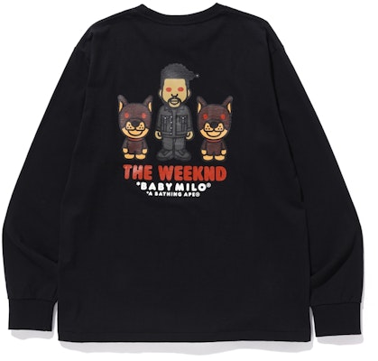 BAPE x XO The Weeknd Long Sleeve Tee Black Order BAPE x XO The Weeknd Long Sleeve Tee Black
