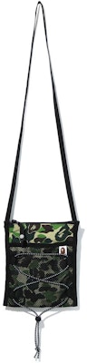 BAPE ABC Camo Bungee Cord Pouch Green Buy BAPE ABC Camo Bungee Cord Pouch Green