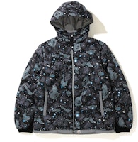 BAPE Space Camo Hoodie Down Jacket Black BAPE Space Camo Hoodie Down Jacket Black