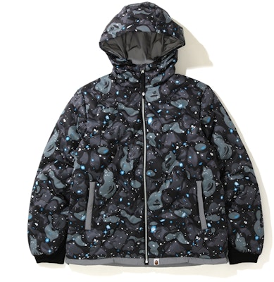 BAPE Space Camo Hoodie Down Jacket Black Buy BAPE Space Camo Hoodie Down Jacket Black
