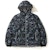 BAPE Space Camo Hoodie Down Jacket Black