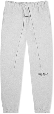Fear of God ESSENTIALS Sweatpants Light Heather Grey/Black Buy Fear of God ESSENTIALS Sweatpants Light Heather Grey/Black