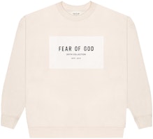 Fear of God Patch Logo Crewneck Sweatshirt Cream/Cream Fear of God Patch Logo Crewneck Sweatshirt Cream/Cream