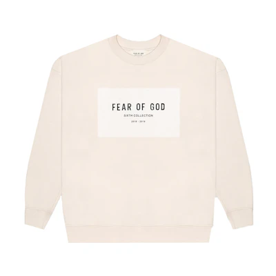 FOG Patch Logo Crewneck Sweatshirt Cream/Cream