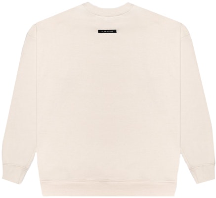 Fear of God Patch Logo Crewneck Sweatshirt Cream/Cream Order Fear of God Patch Logo Crewneck Sweatshirt Cream/Cream