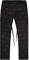 Fear of God All Over Print Baggy Nylon Pants Black Fear of God All Over Print Baggy Nylon Pants Black