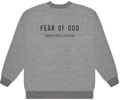 Fear of God Back Logo Crewneck Sweatshirt Heather Grey/Black Fear of God Back Logo Crewneck Sweatshirt Heather Grey/Black