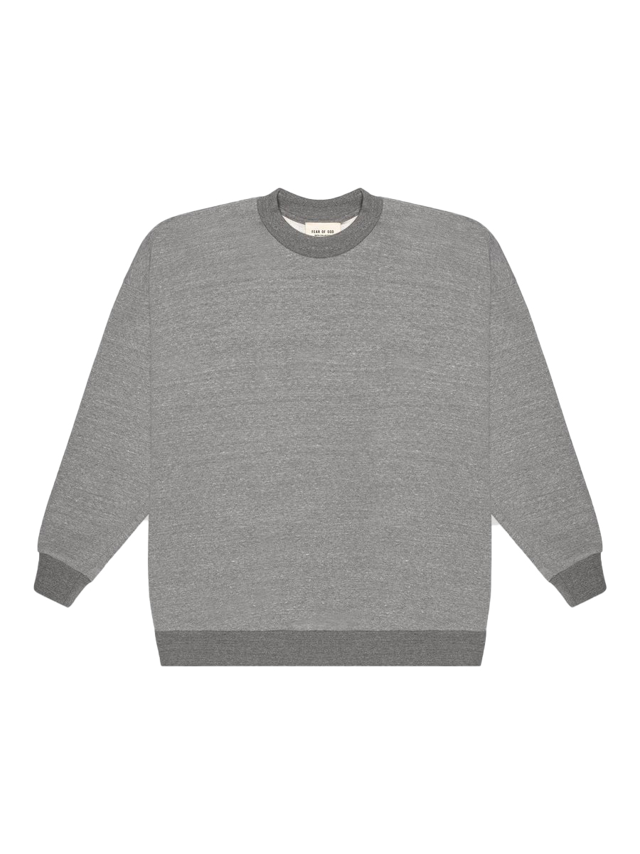 Fear of God Back Logo Crewneck Sweatshirt Heather Grey/Black 圖 2