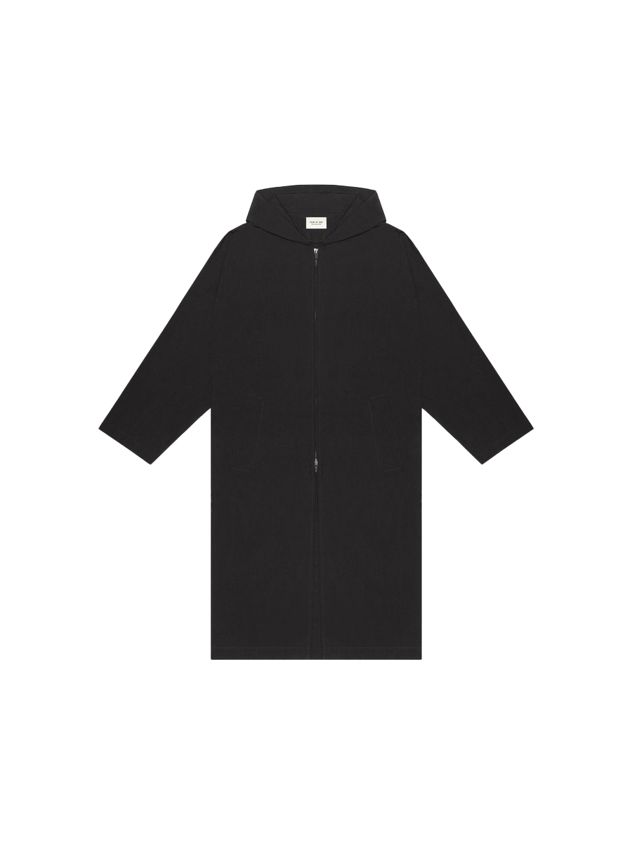 Fear of God Nylon Hooded Rain Jacket Black - Novelship