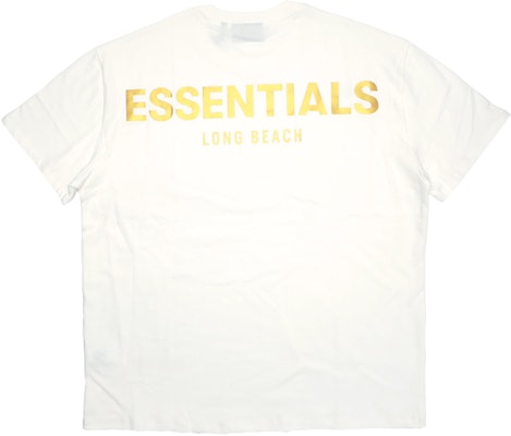 Fear of God ESSENTIALS Long Beach 3M Boxy T‑Shirt White - Novelship