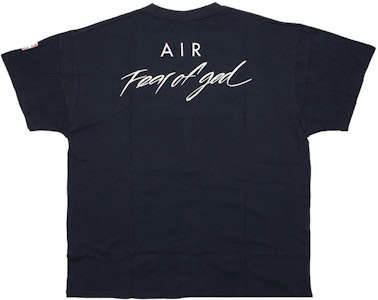 Fear of God x Nike Air Fog T-Shirt Hitam Shop Fear of God x Nike Air Fog T-Shirt Hitam
