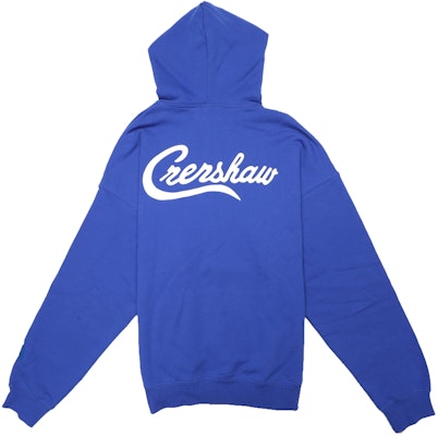 Fear of god essentials x tmc crenshaw hoodie blue Outlet