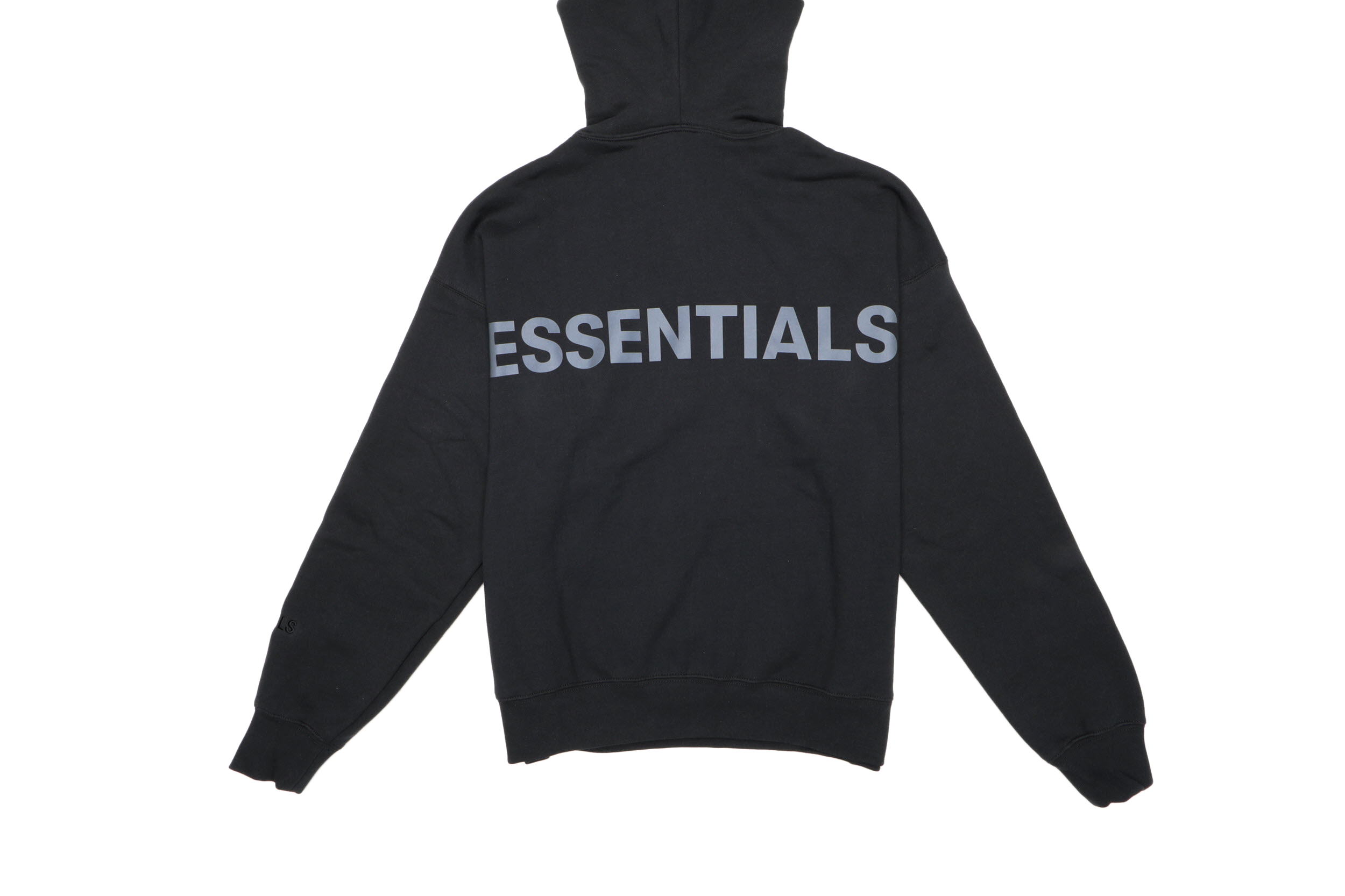 Fear of God ESSENTIALS 3M Logo Pullover Hoodie (FW19) Black/Black