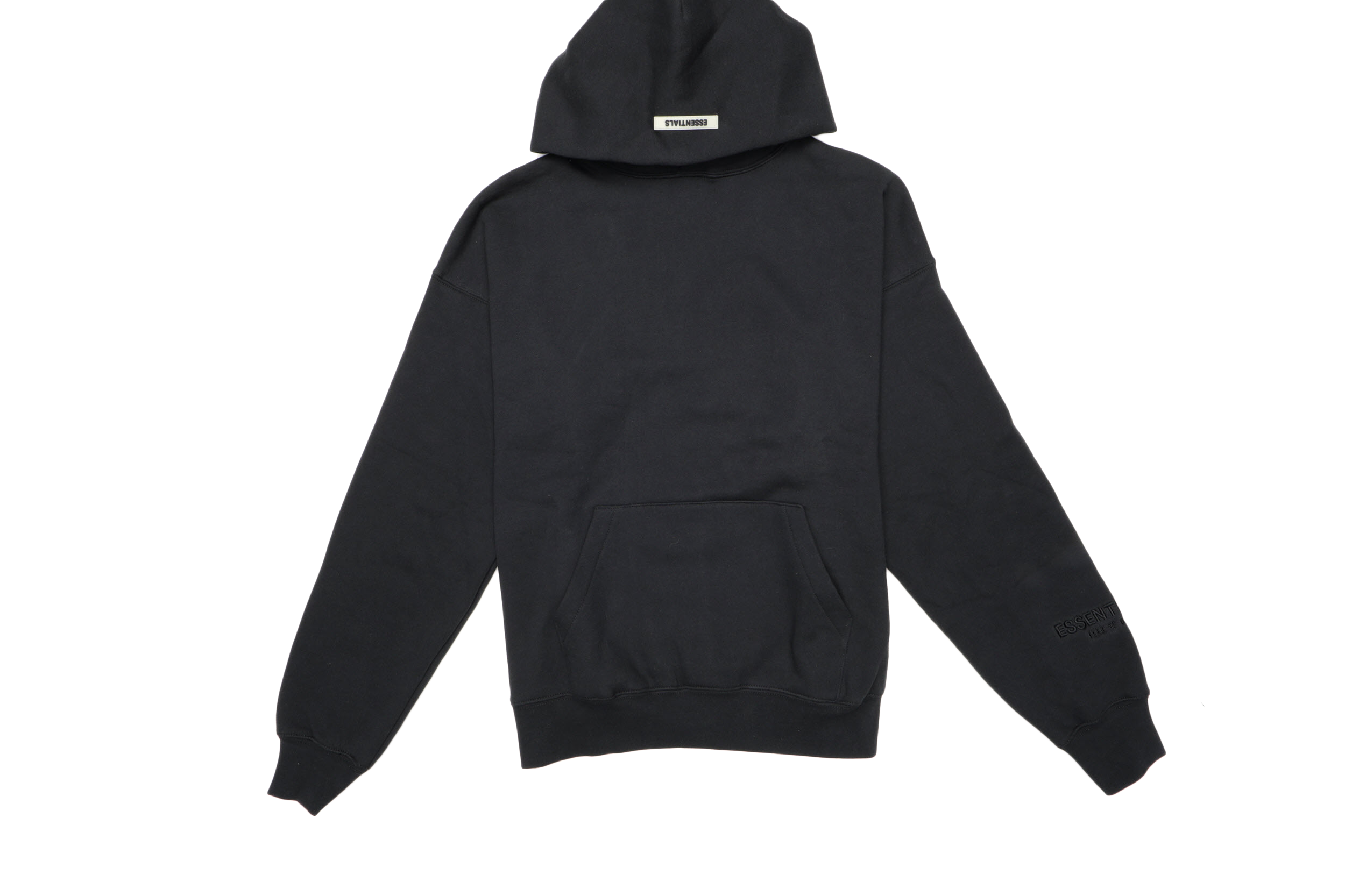 Order 피어오브갓 에센셜 3M 로고 후디 (FW19) 블랙/블랙 
