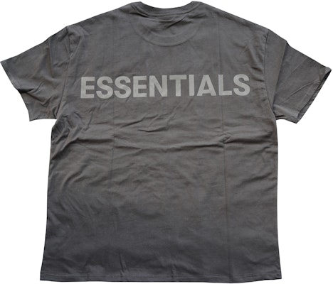 Fear of God ESSENTIALS Logo Boxy T-Shirt Black/Black Order Fear of God ESSENTIALS Logo Boxy T-Shirt Black/Black