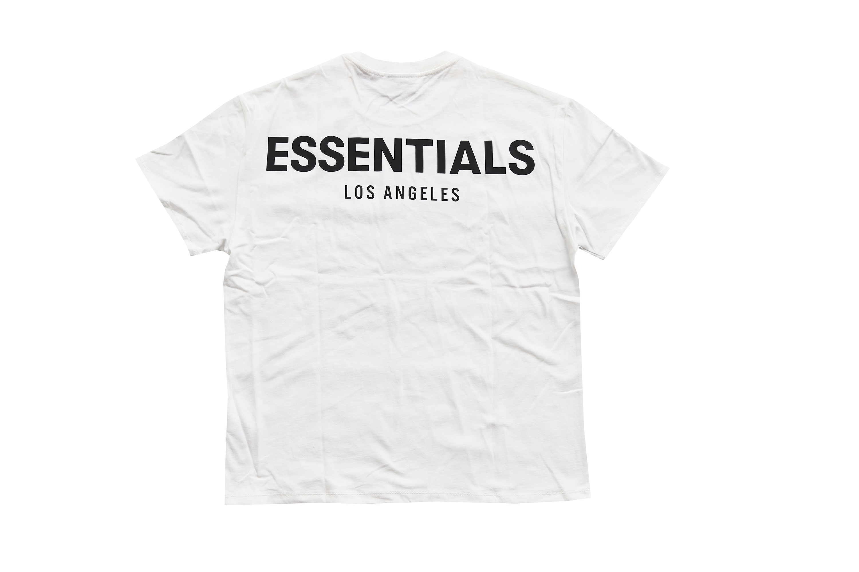 Order Camiseta Blanca Fear of God ESSENTIALS Los Angeles 3M Boxy