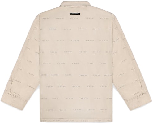 Fear of God All Over Print Nylon Field Jacket Bone Order Fear of God All Over Print Nylon Field Jacket Bone