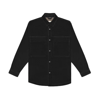 FOG Corduroy Sherpa Lined Shirt Jacket Black
