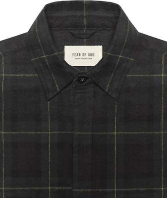 Fear of God Long Sleeve Plaid Button Up Shirt Green Lookbook Fear of God Long Sleeve Plaid Button Up Shirt Green