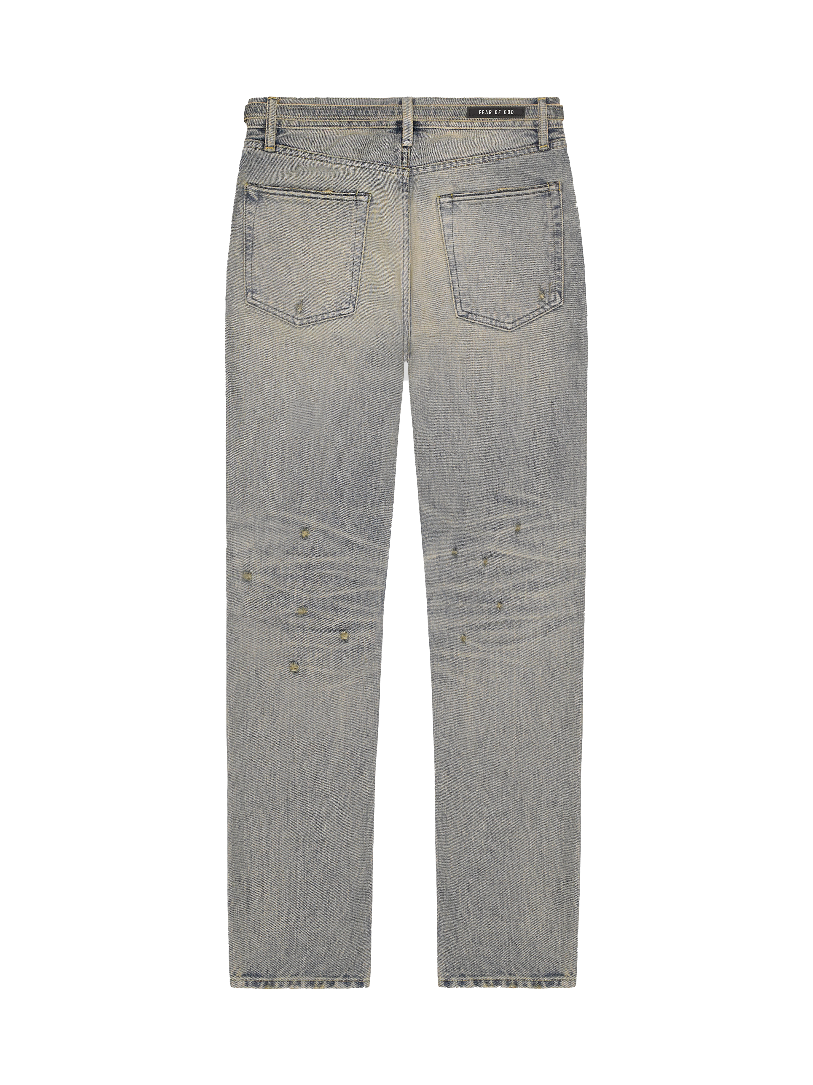 Order Fear of God五年复古水洗修身牛仔裤靛蓝色