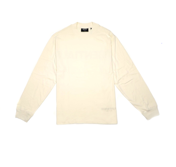 Fear of God ESSENTIALS 3M Logo Boxy Long Sleeve T‑Shirt Butter