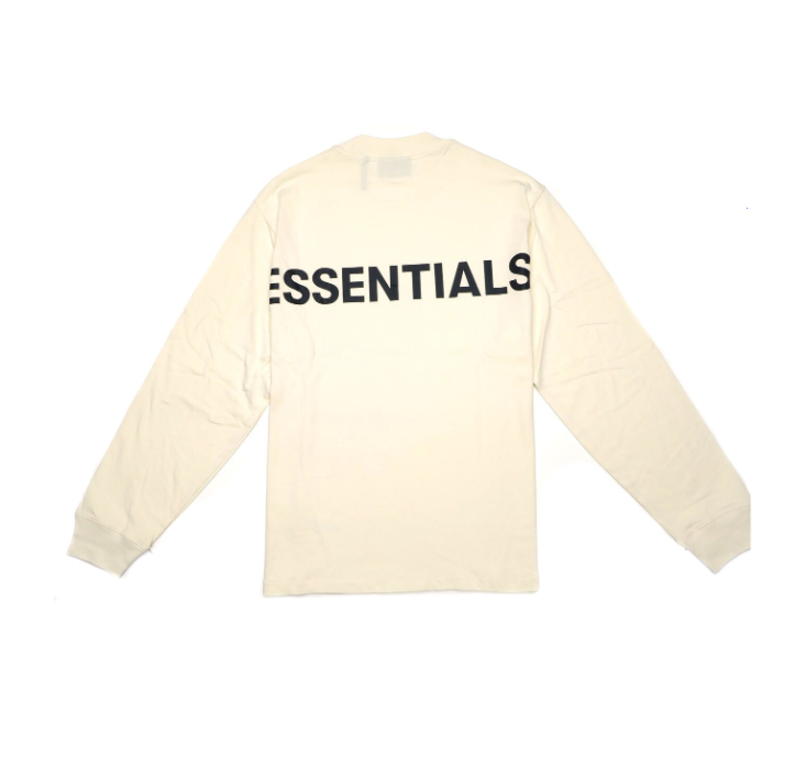 Order Fear of God ESSENTIALS 3M标志宽松长袖T恤 奶油色