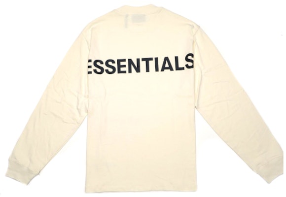 Fear of God ESSENTIALS 3M Logo Boxy Long Sleeve T-Shirt Butter Cream Order Fear of God ESSENTIALS 3M Logo Boxy Long Sleeve T-Shirt Butter Cream