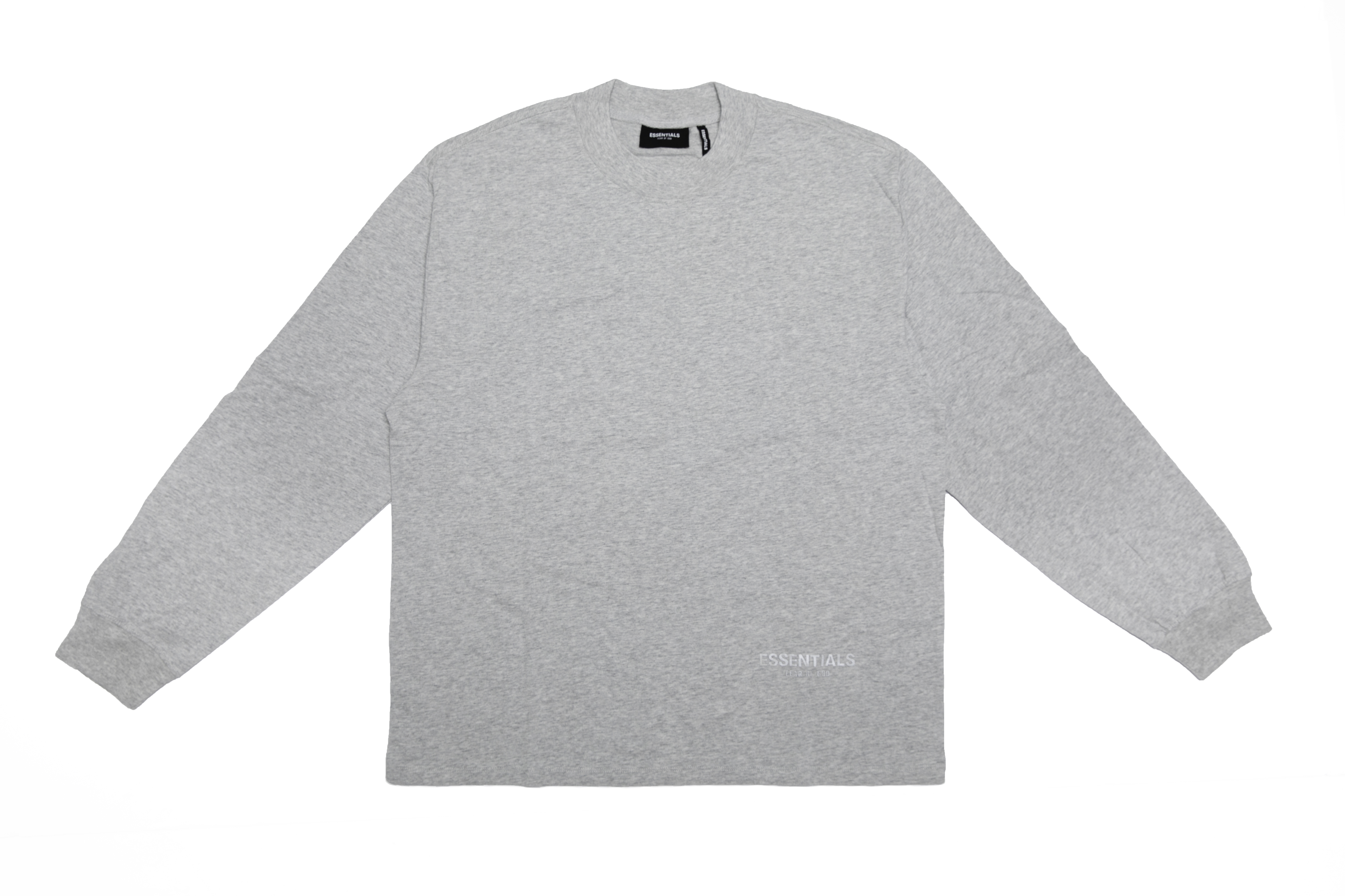 Fear of God ESSENTIALS 3M Logo Boxy Long Sleeve T-Shirt Dark Heather Grey/Grey