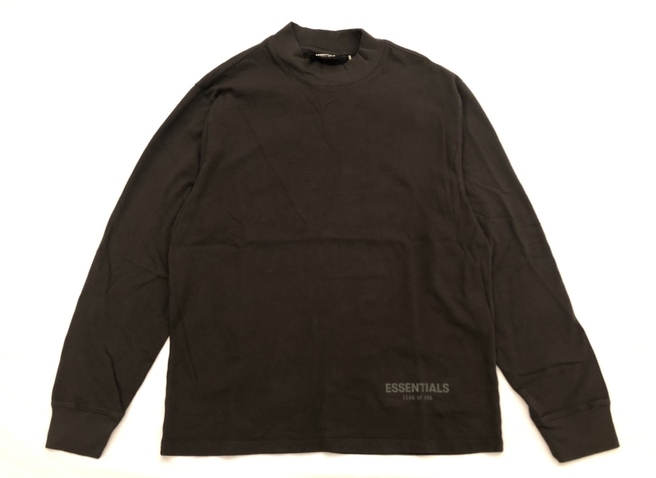 Fear of God ESSENTIALS Boxy Long Sleeve T-Shirt Black Ink