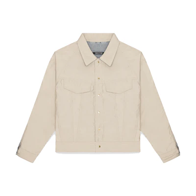 FOG Reversible Denim And Nylon Trucker Jacket Bone/Indigo