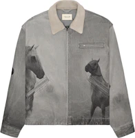 Fear of God Horse Print Canvas Work Jacket Horse Print/Grey Fear of God Horse Print Canvas Work Jacket Horse Print/Grey