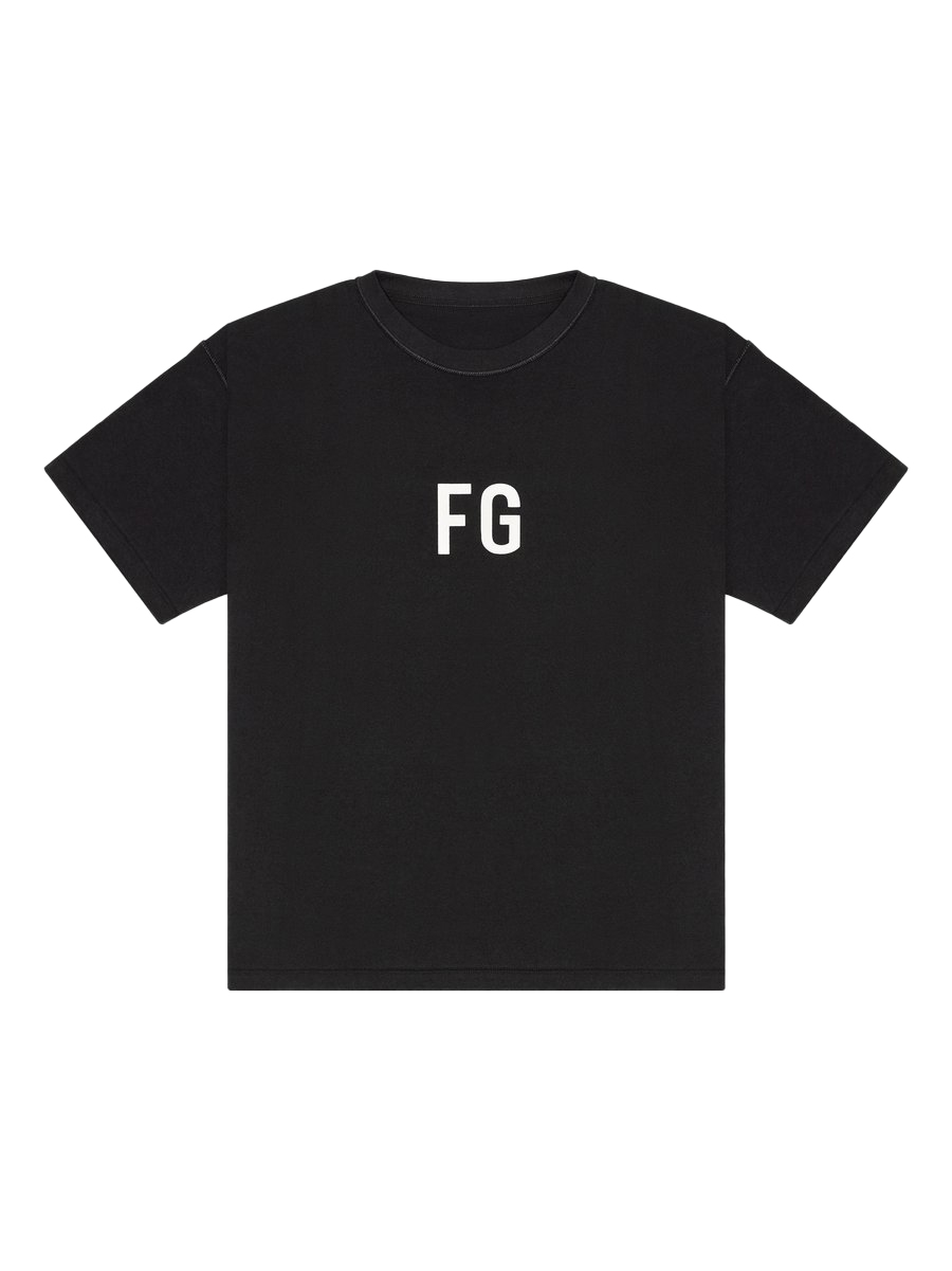 Fear of God Fg Logo T‑Shirt Vintage Black - Novelship