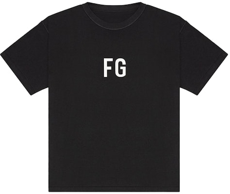 Fear of God Fg Logo T-Shirt Vintage Black Buy Fear of God Fg Logo T-Shirt Vintage Black