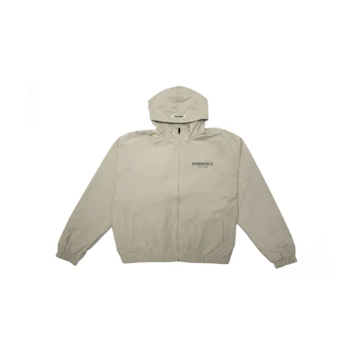 FOG ESSENTIALS Zip Anorak Windbreaker Jacket Tan