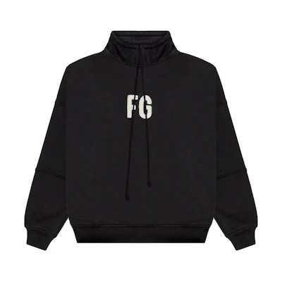FOG Mock Neck Fg Pullover Sweatshirt Vintage Black