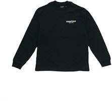 Fear of God ESSENTIALS Long Sleeve Photo T-Shirt Black Fear of God ESSENTIALS Long Sleeve Photo T-Shirt Black