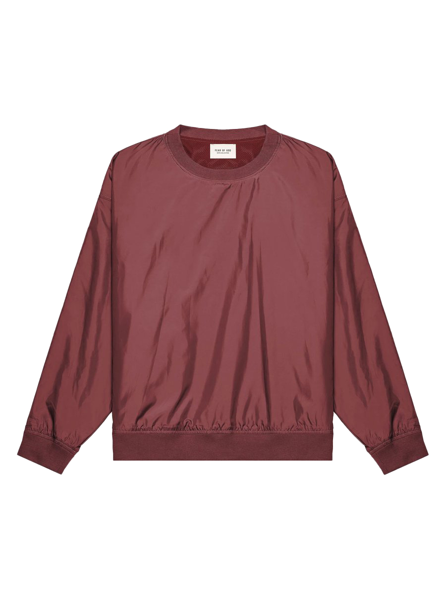 Fear of God Nylon Crewneck Sweatshirt Merlot