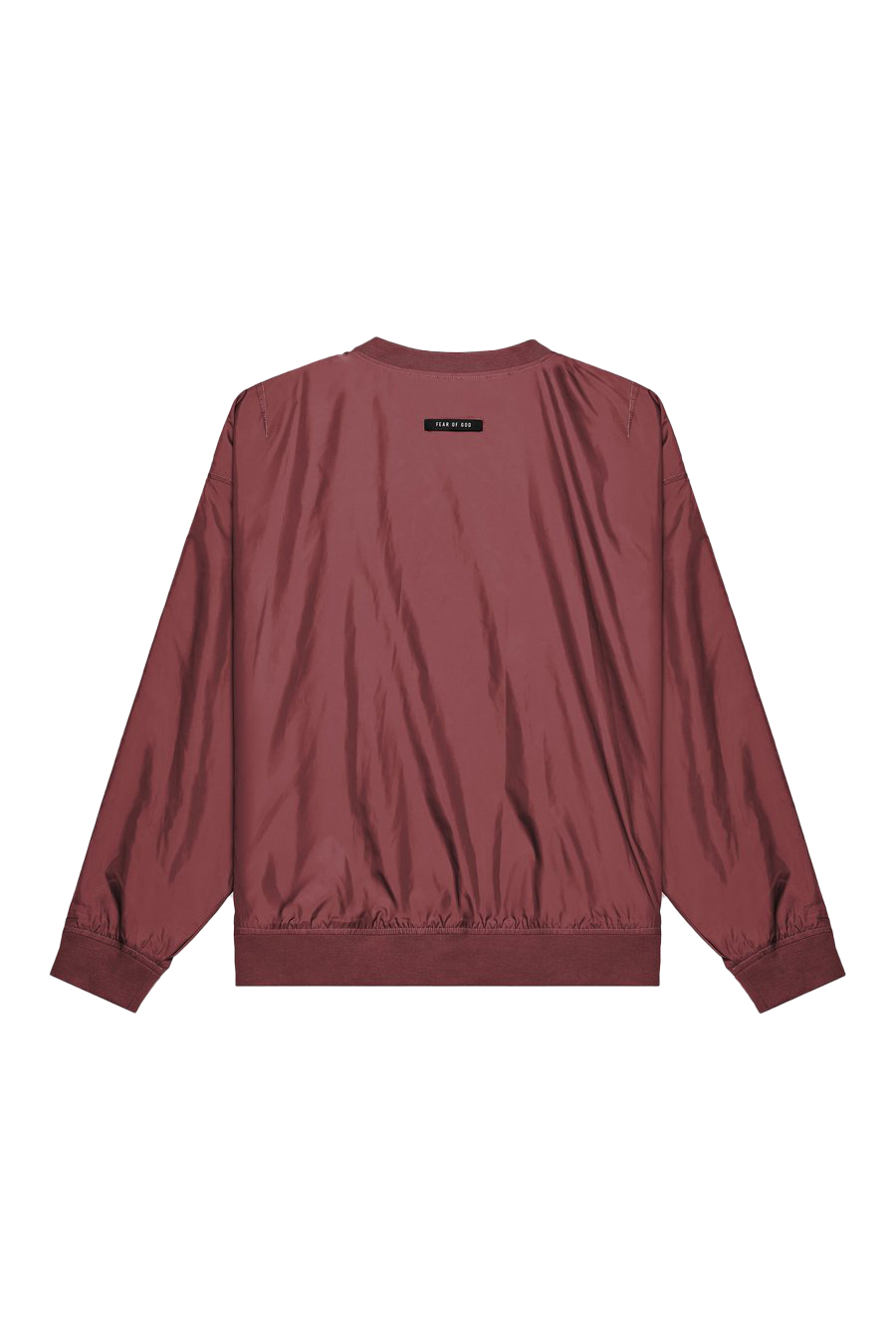 Order Fear of God Nylon Crewneck Sweatshirt Merlot