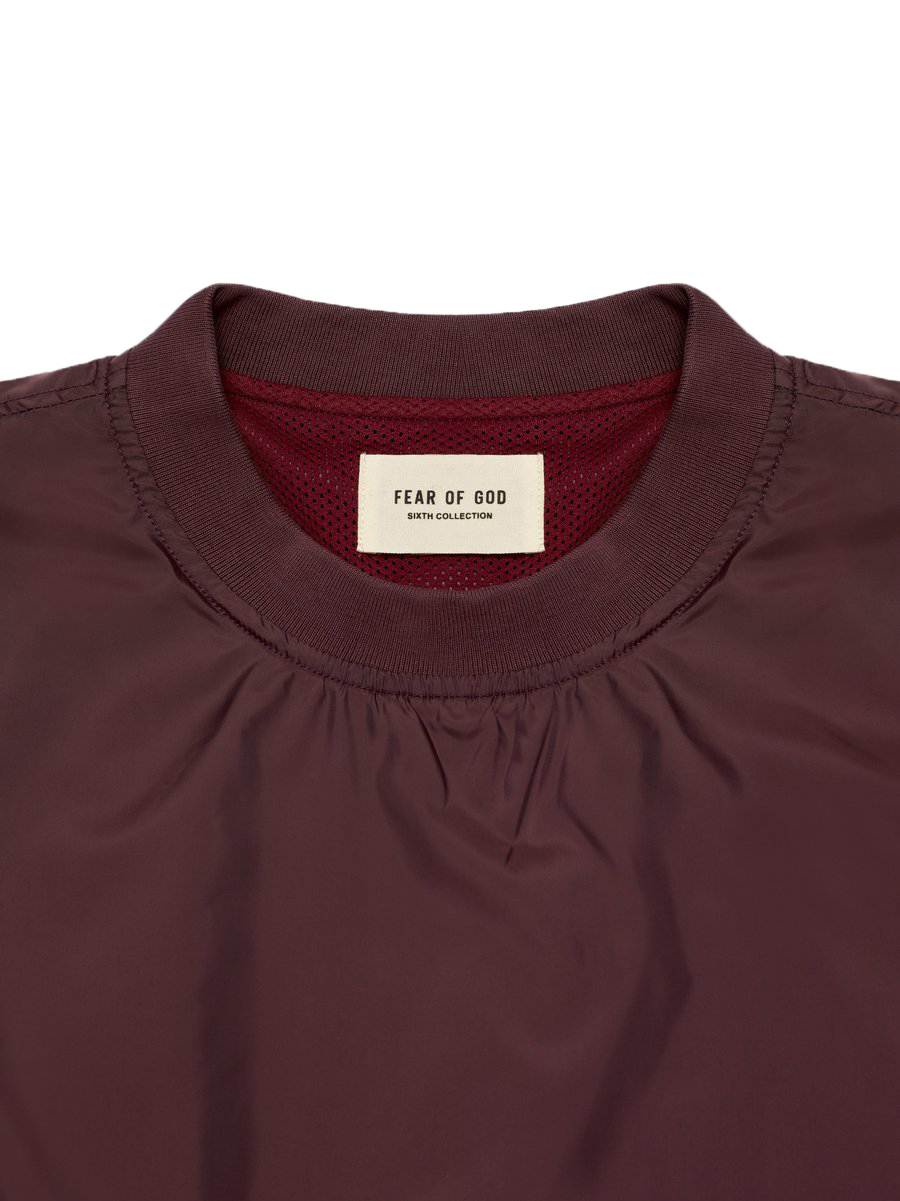 Lookbook Fear of God Nylon Crewneck Sweatshirt Merlot