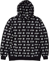 FTP x UNDEFEATED All Over Hoodie Black FTP x UNDEFEATED All Over Hoodie Black