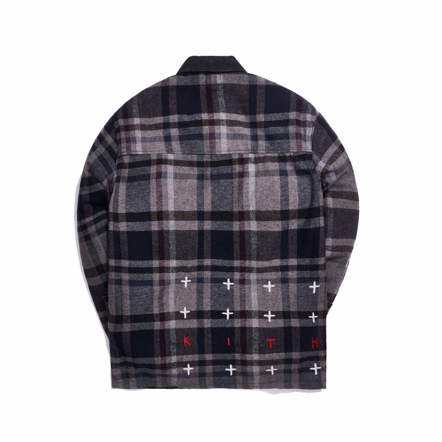 KITH x Ksubi Kace Zip Shirt Dark Plaid