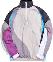 KITH x New Balance Quarter Zip Nylon Windbreaker Track Top Grey Multi KITH x New Balance Quarter Zip Nylon Windbreaker Track Top Grey Multi