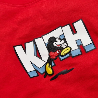 KITH x Disney Running Mickey Tee Red Lookbook KITH x Disney Running Mickey Tee Red