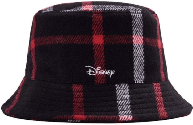 Kith Disney Wool Bucket Hat Plaid Black