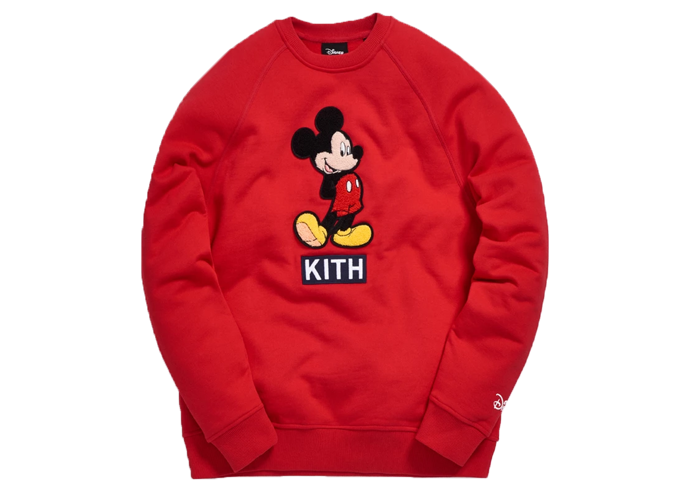 KITH x Disney 90s Clasic Mickey Crystal Hoodie Red