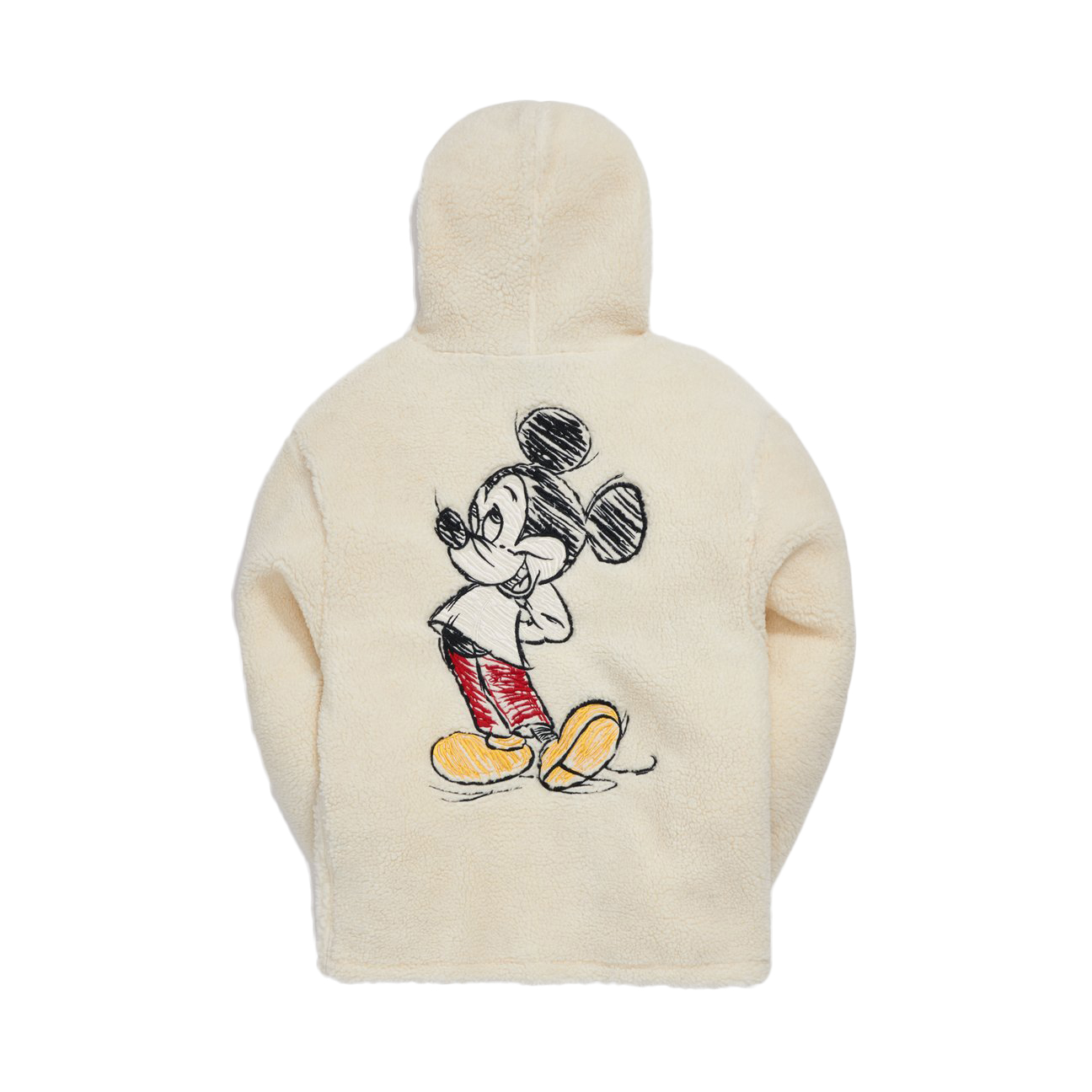 KITH x Disney Sherpa Hoodie Natural Novelship