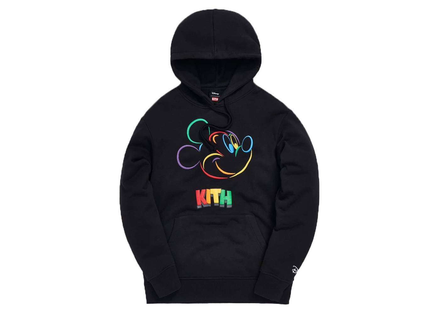 KITH x Disney 60s Abstract Mickey Hoodie Black